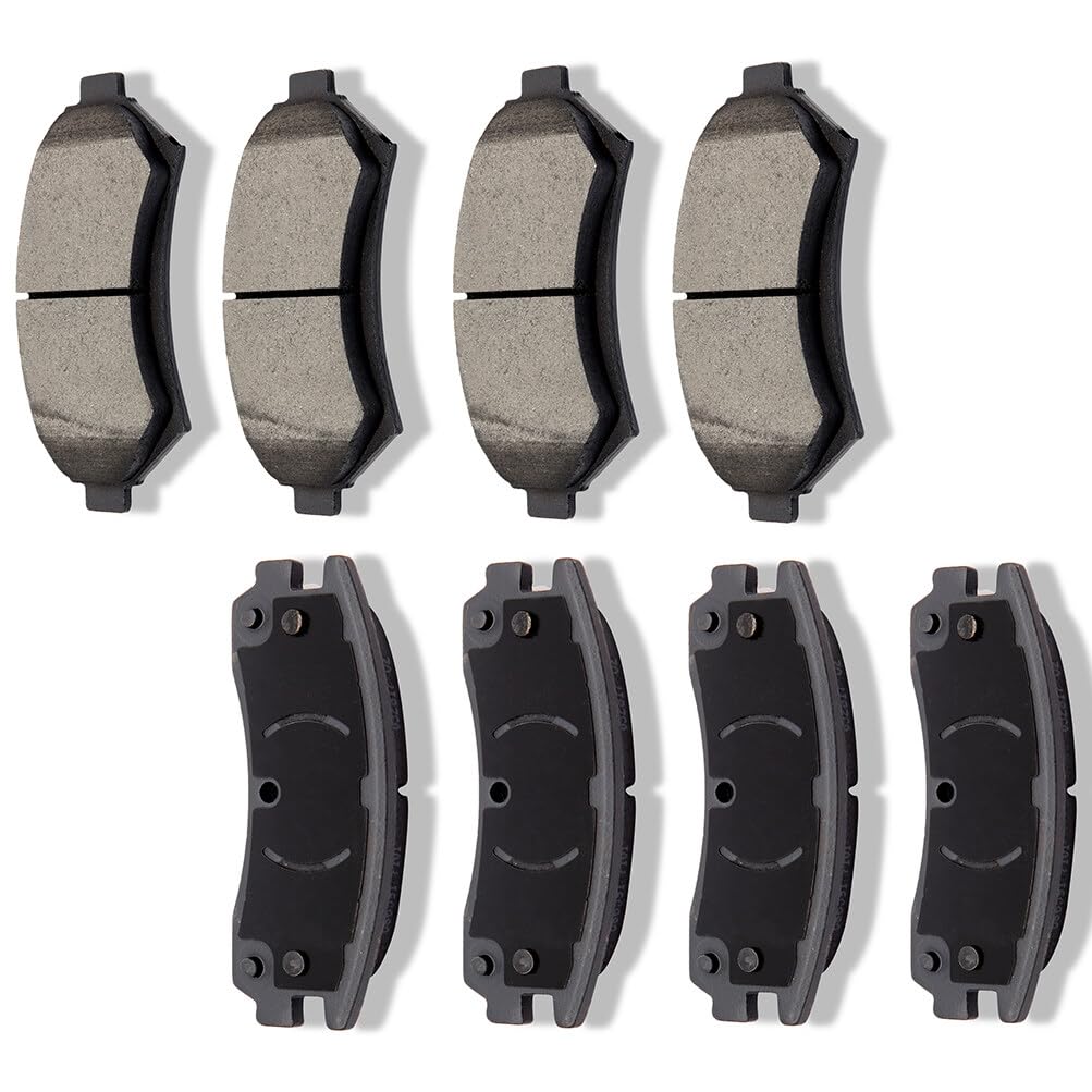 Automuto 8Pcs Front & Rear Ceramic Disc Brake Pads Set D699 D698 For Buick Century Regal For Chevrolet Impala Monte Carlo Ventur