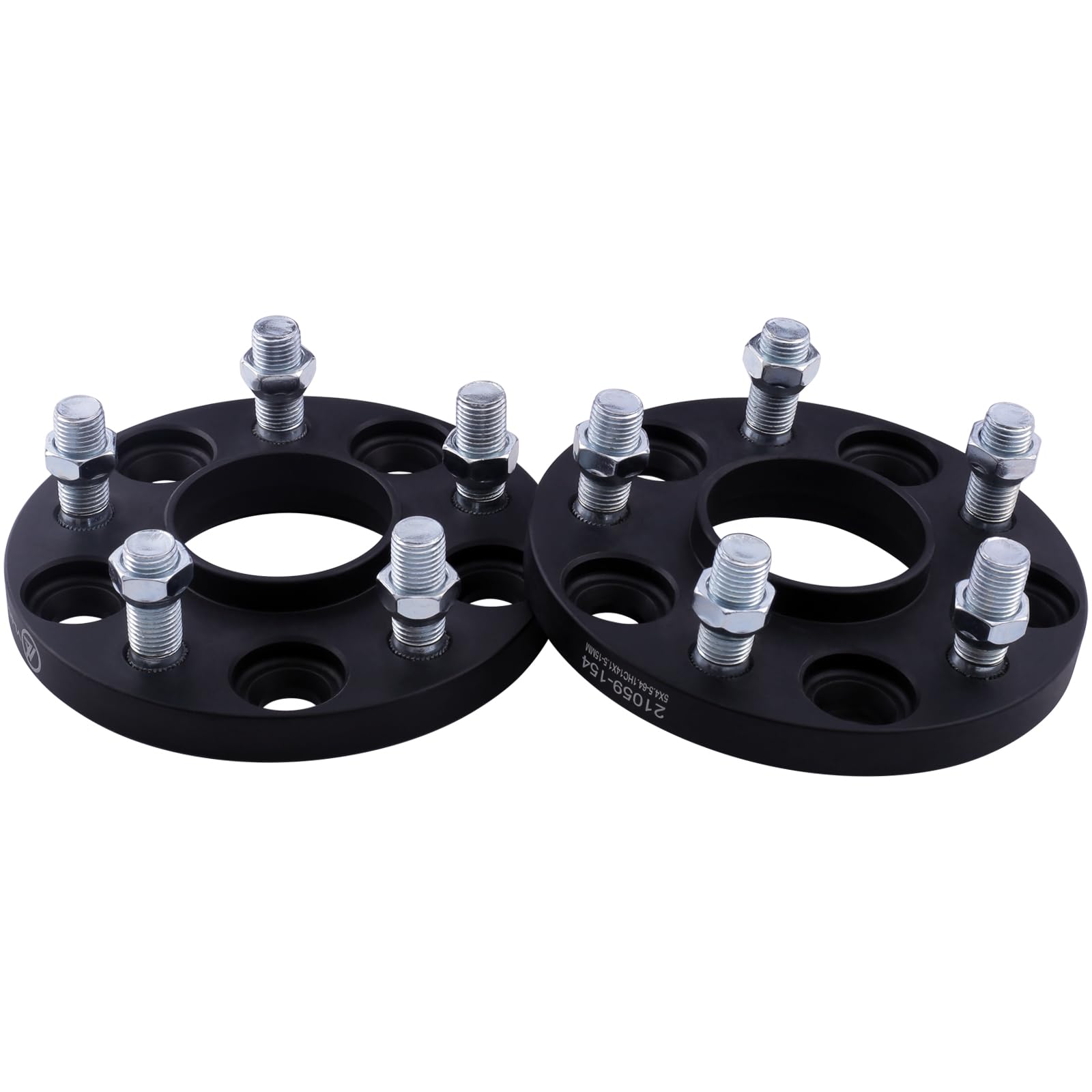VLAOSCHI Black Forged 5x120 Hubcentric Wheel Spacers 20mm with 14x1.5 Studs 64.1mm Hub Bore Compatible with Honda-Acura-Tesla fo