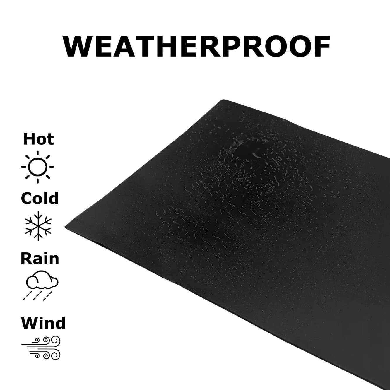 FastSeal RV Roof Tape, 6'' x 50' Black, RV Sealant Tape for Camper Roof Repair, Trailer Roof Sealant, Stop Camper Roof Leaks, UV