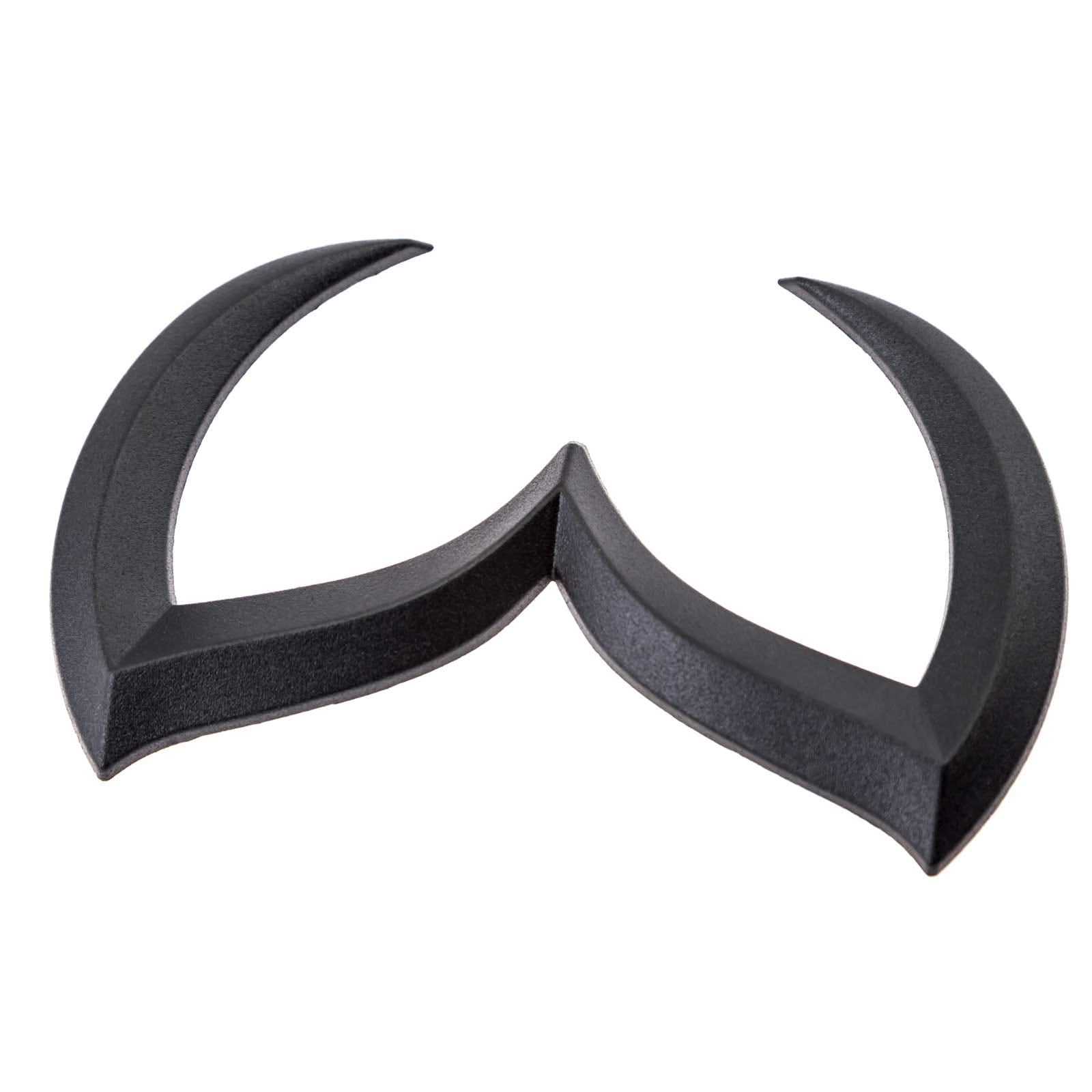 Xotic Tech Rear Trunk Evil M Emblem Badge Decal for Mazda 3 6 CX MX Miata - Matte Black Aluminum, Model aa123