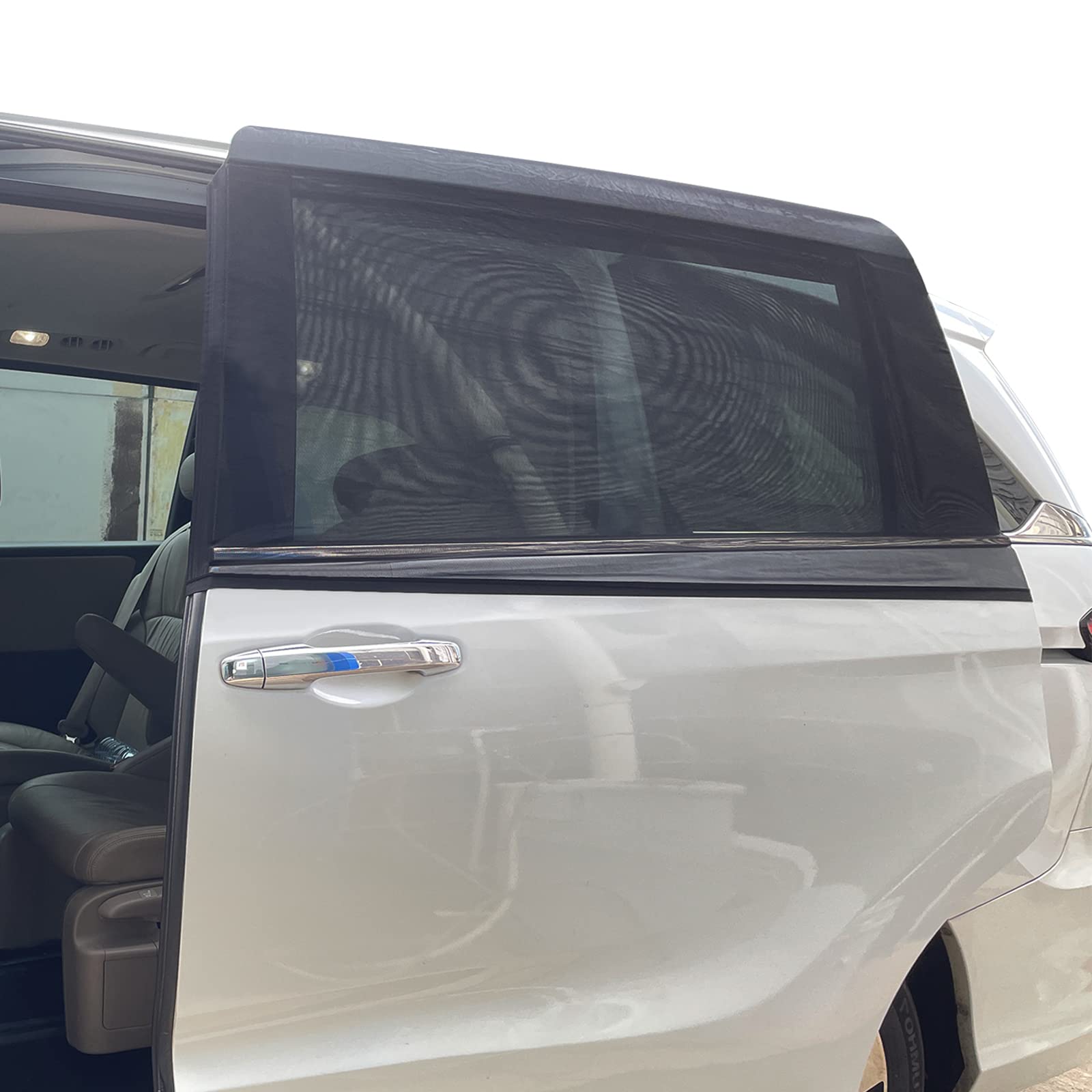 2 Packs Mesh Car Window Screen For Mpv Sliding Door,Single Layer Sunshade For Large Square Car Truck Windows
