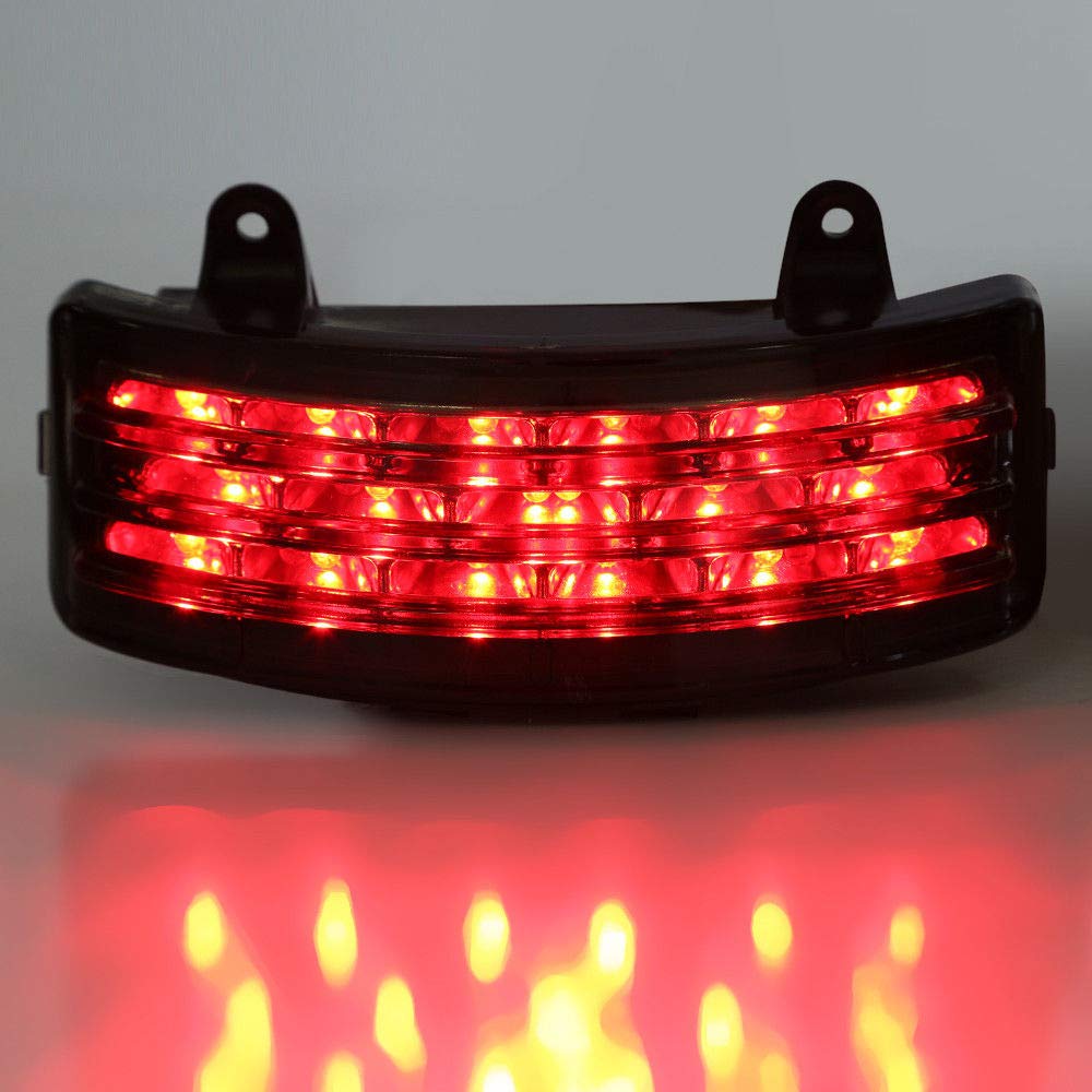 HDBUBALUS Tri-Bar Rear Fender LED Tail Light Brake Taillight and Turn Signal Lamp Fit for Harley 2006-2009 Street Glide FLHX EFI