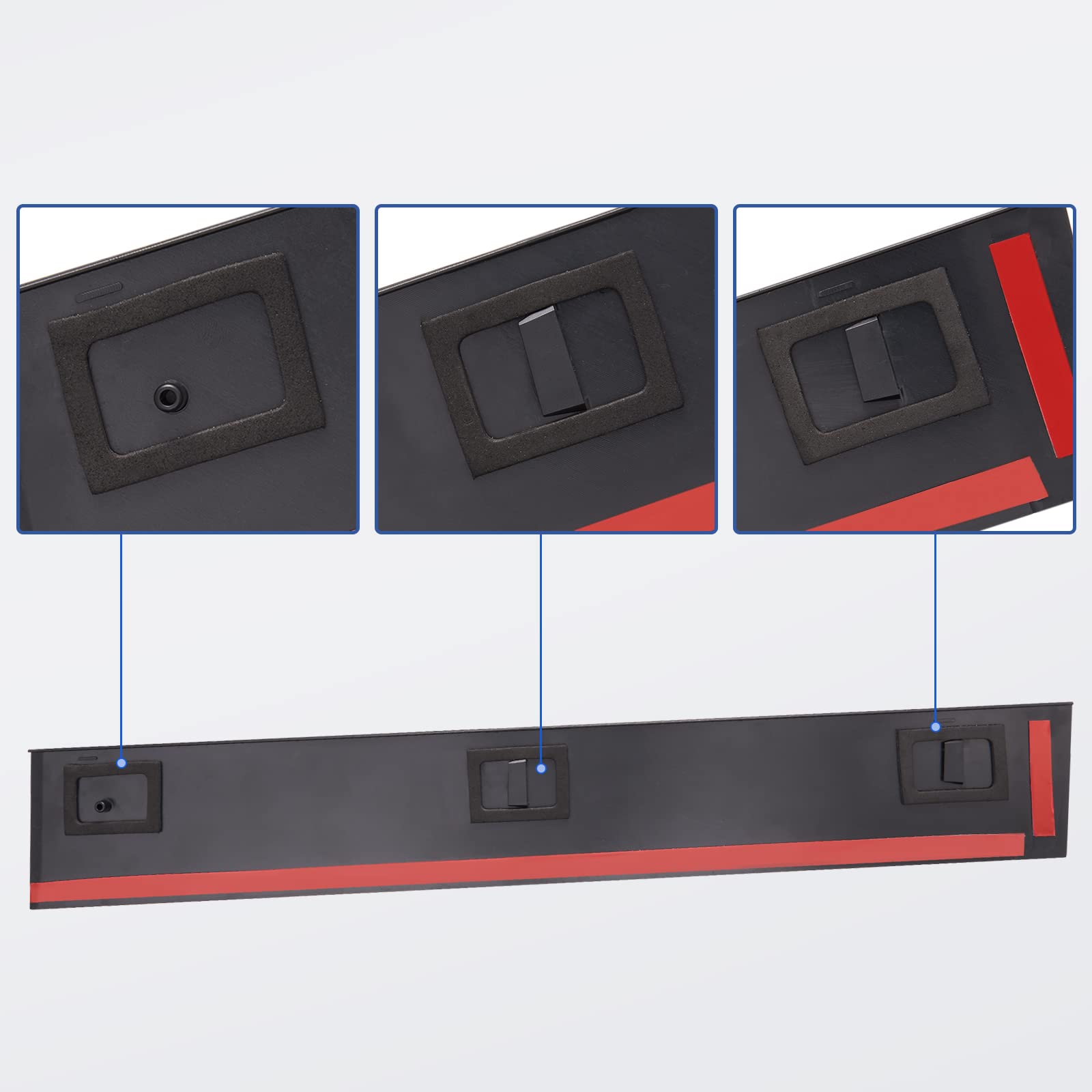 926-445 926-446 B Pillar Trim Door Molding for Front Passenger & Driver Side Windshield Outer Compatible with 2008-2016 Chrysler