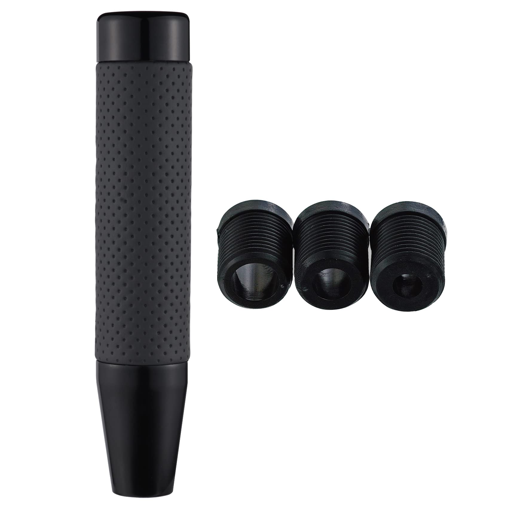 Abfer Weighted Shift Knob Long Stick Gear Shifter Lever Leather Shift Knobs With Adapter For Most Automatic Manual Vehicle Truck