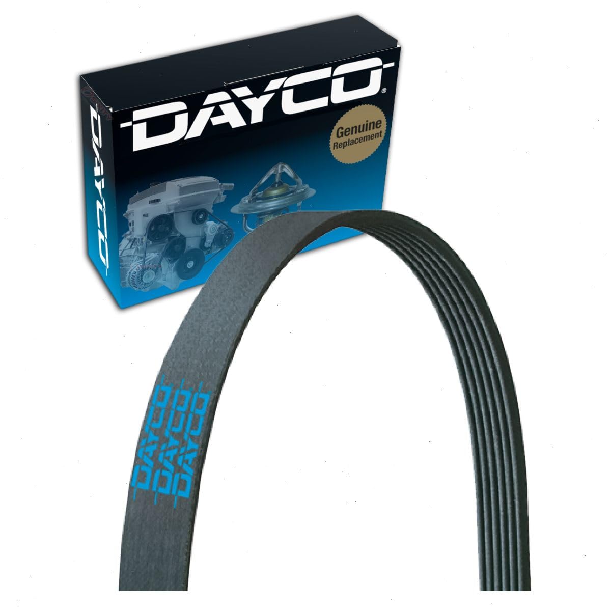 Dayco Main Drive Serpentine Belt compatible with Honda Accord 3.0L 3.5L V6 2003-2012