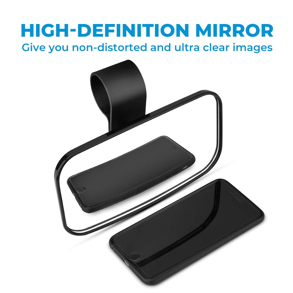 2022 Utv Mirror, Issyauto Clear Convex Mirror With Shatterproof Tempered Glass And 1.5-2 Mount Compatible With 2021 Polaris Rzr Pro Xp, Commander And Maverick X3, Viking, Rhino, Pioneer, Kubota Rtv