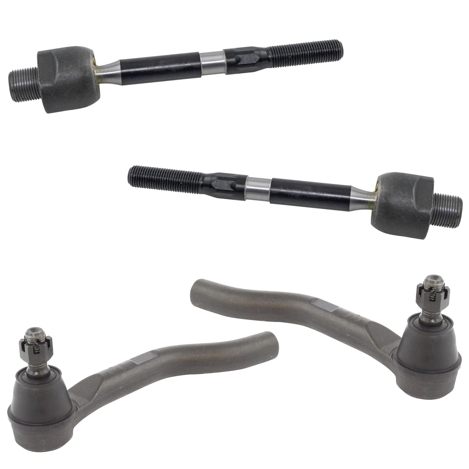 Trq Front Tie Rod Set Compatible With 2015-2017 Acura Tlx 2013-2017 Honda Accord