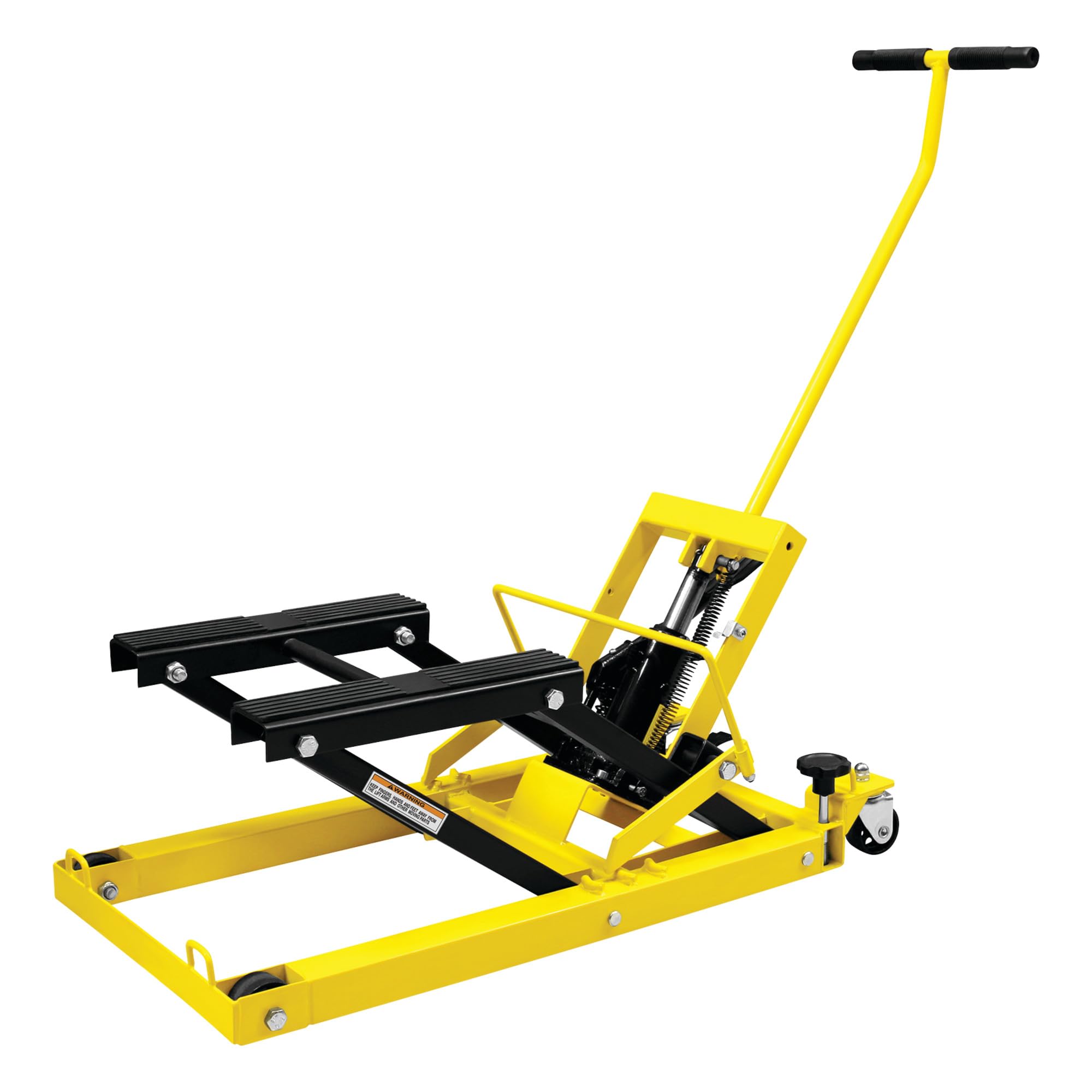 Performance Tool W41035 1/2 Ton (1,500 lbs) Hydraulic Motorcycle, ATV, Snowmobile & Multi-Purpose Lift, Yellow