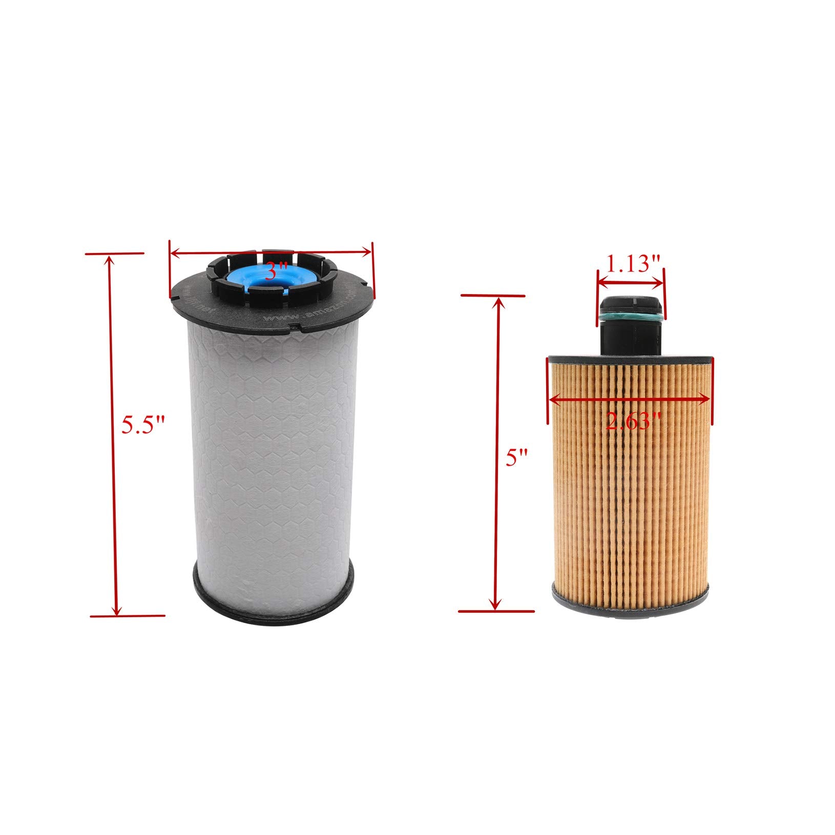 Ifjf 68235275Aa Fuel Filter And 68229402Aa Oil Filter Replacement For Ram 1500 2014-2019 3.0L V6 Ecodiesel Engine Replaces 68109834Aa Wf10245
