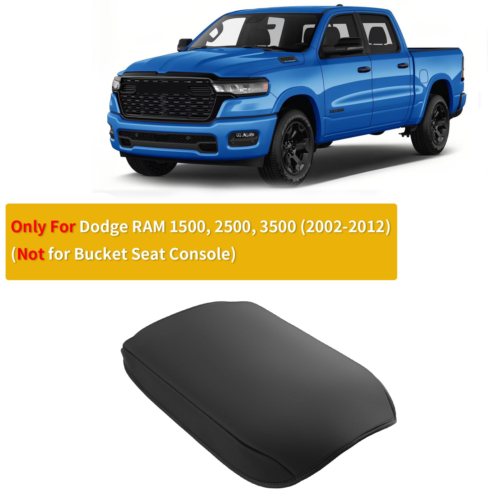Giant Panda Custom Fit Center Console Cover For Dodge Ram 1500 2500 3500 2002 2003 2004 2005 2006 2007 2008 2009 2010 2011 2012