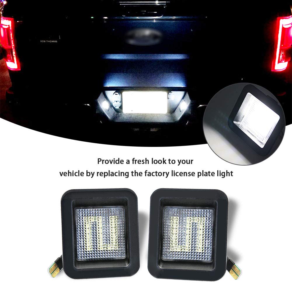 Kanuoc Led License Plate Light For Ford F150 2015 2016 2017 2018 2019 2020 F150 Raptor 2016-2020 Ranger 2019-2020 Trucks Pickup,