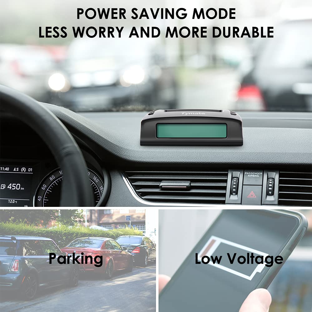 Tymate RV Tire Pressure Monitoring System M7-3 with 4 Sensors, Solar Charger, LCD Display, 0-87 PSI, Easy Installation