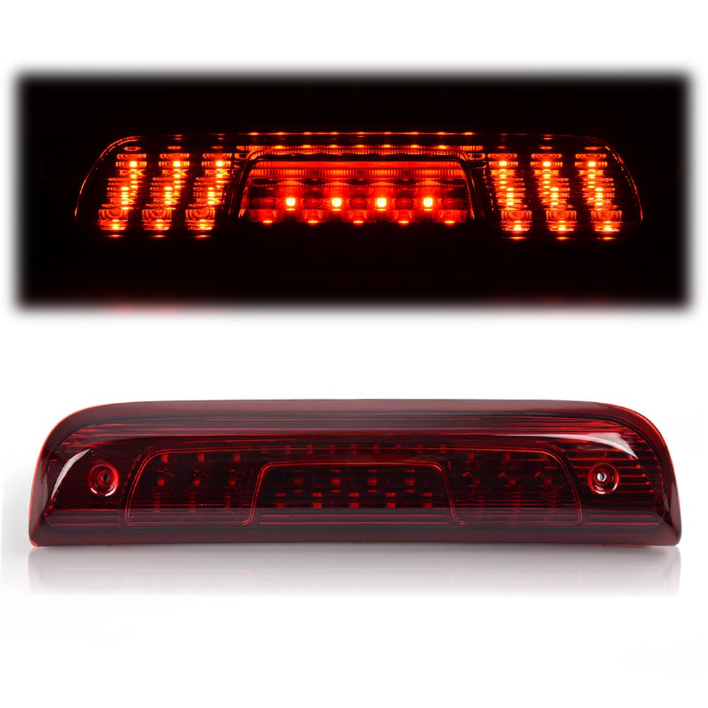 LQI LED Bar 3rd Third Brake Light, Compatible with Chevy Silverado/GMC Sierra 1500 2500HD 2014-2018, High Mount Rear Tail Stop L