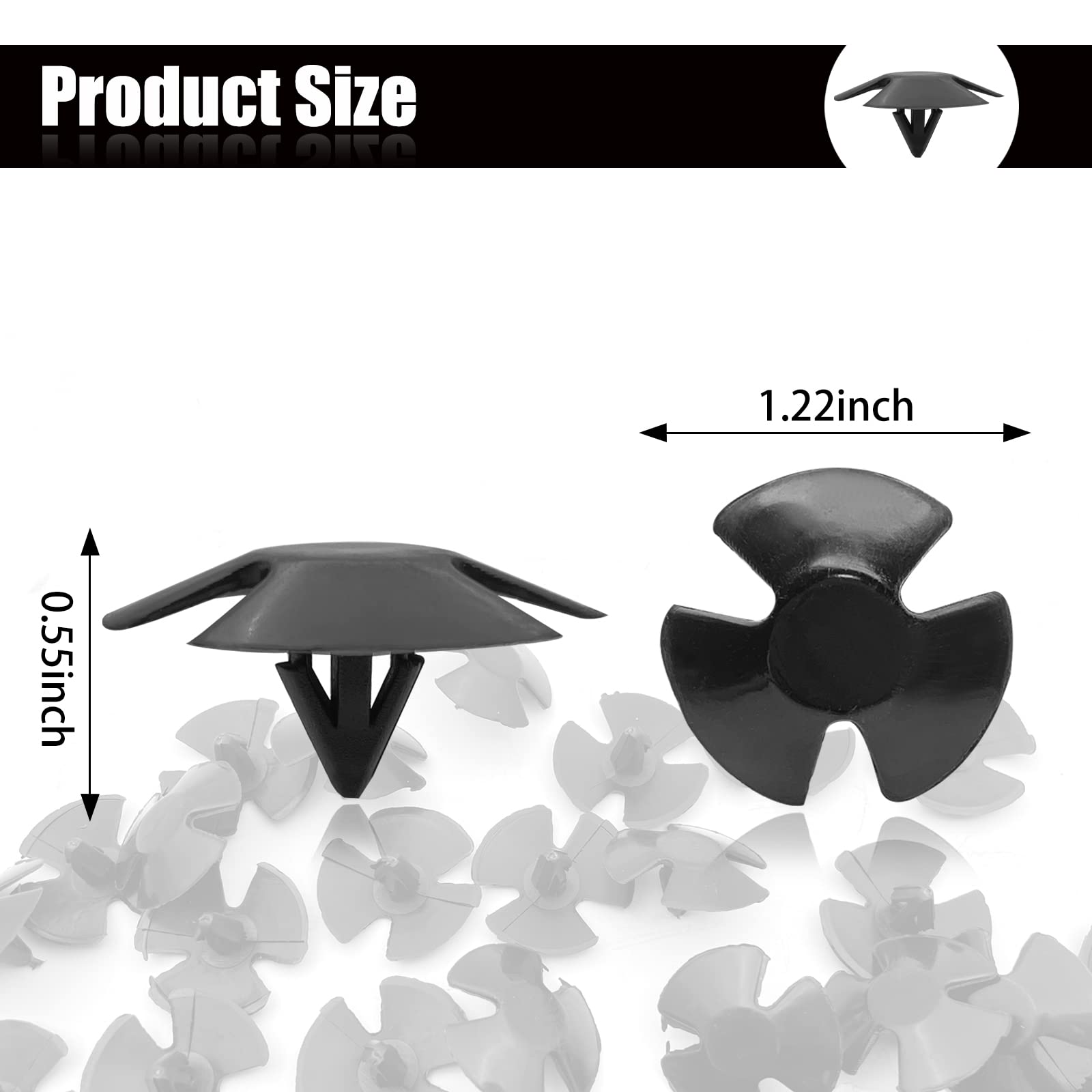 20Pcs Hood Insulation Retainers Push-Type Retainer Clipsreplacement For Chrysler Jeep Dodge Ram Cherokee Grand Cherokee - Replac