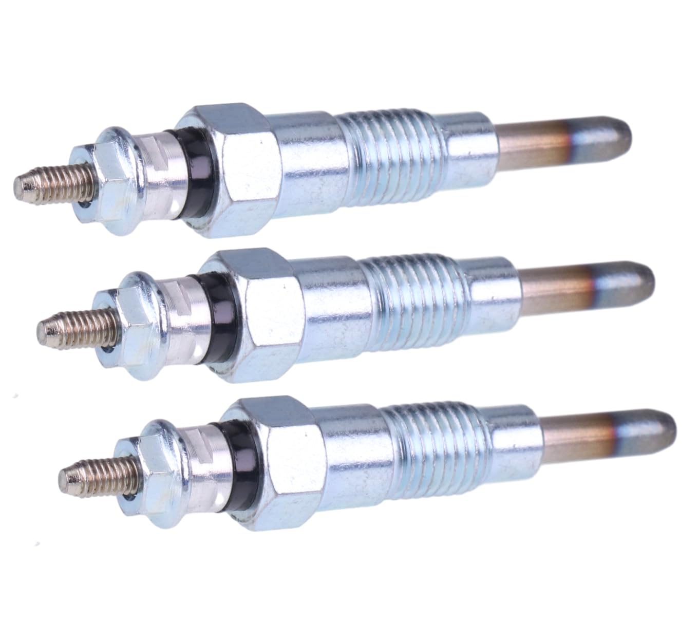 Jeenda 3Pcs Glow Plugs M811937 Miu802457 For John Deere X495 X595 X740 X744 X748 X749 X750 X754 X758 1435 1023E 1025R 1026R 2025