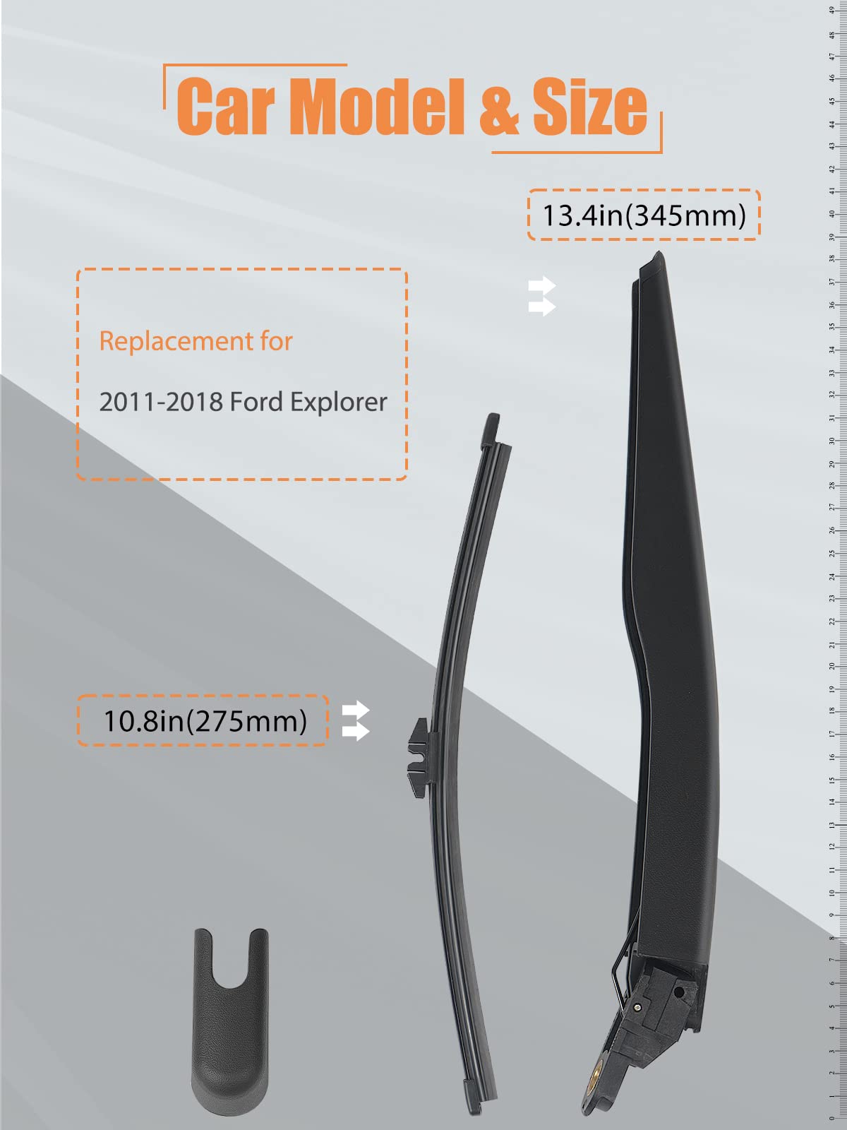 Rear Windshield Wiper Arm Blade, Reokacement For Ford Explorer 2011-2023 - Factory Oe Style Bb5Z17526C