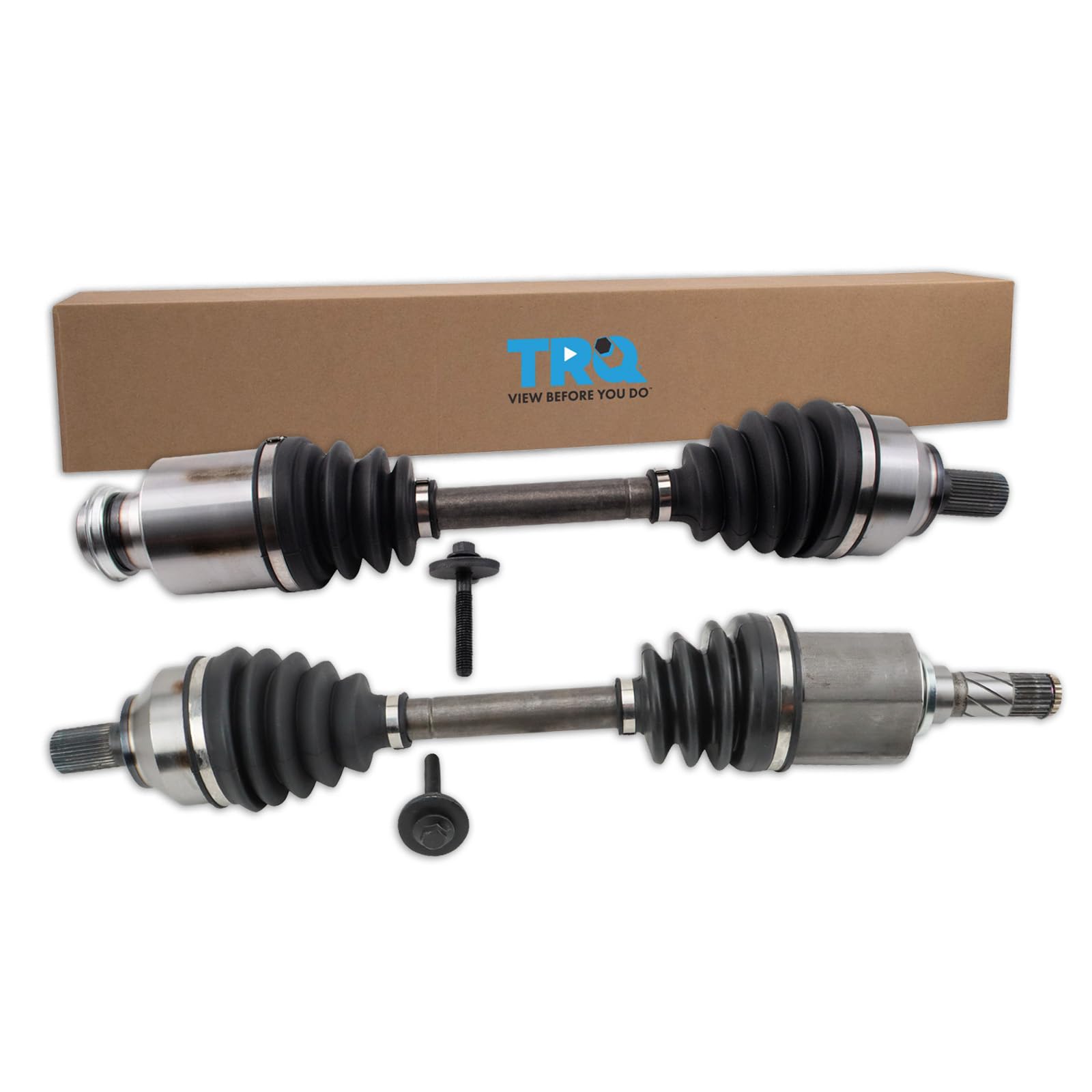TRQ Front CV Axle Shaft Assembly Set Compatible with 2004-2005 Mazda 3