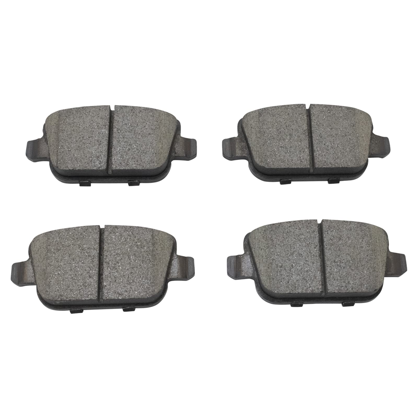 TRQ Rear Brake Pads Ceramic Compatible with 2008-2012 Land Rover LR2 2007-2009 Volvo S80