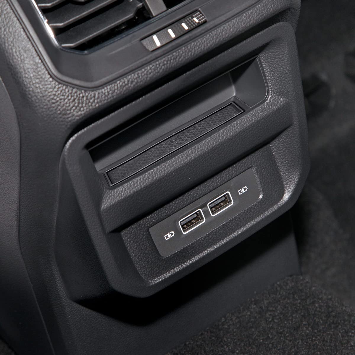 Auovo Cup Holder Insert Liners for VW Taos 2024-2022, Black Rubber, Custom Fit, 5pcs