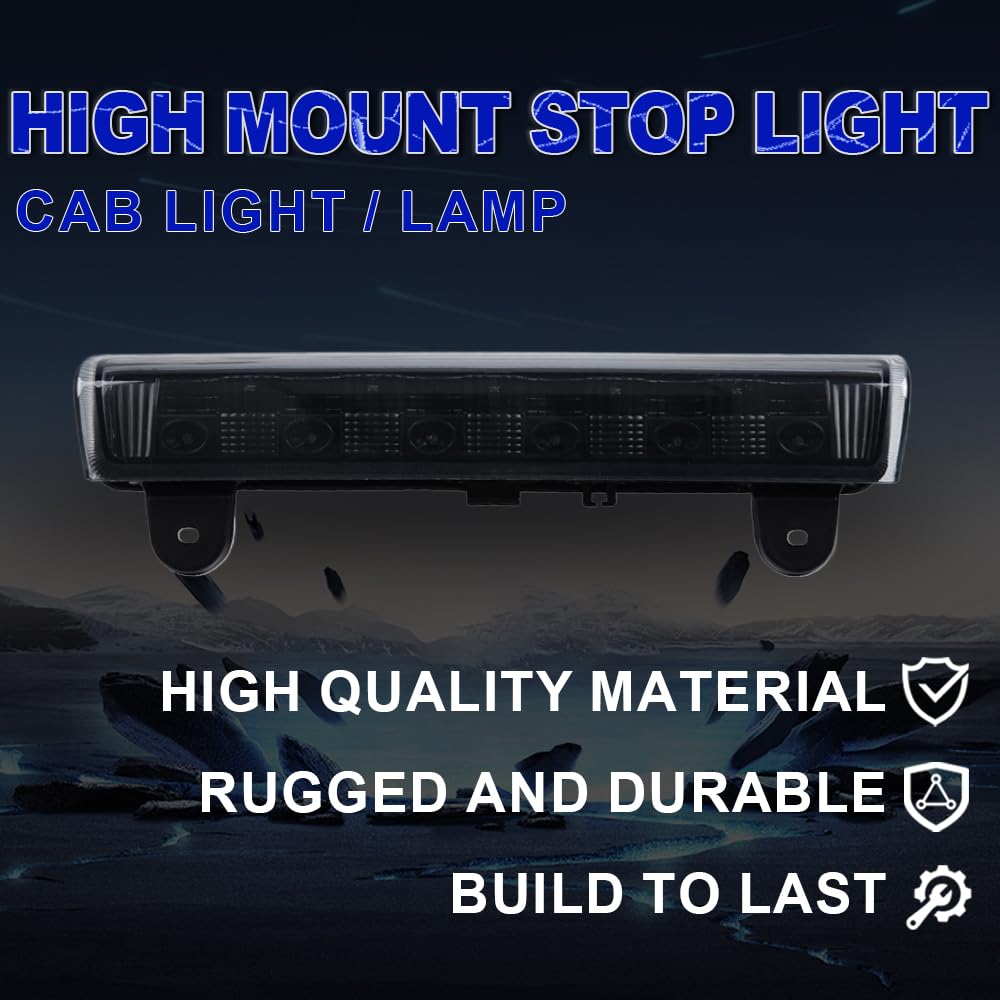 Pit66 Led Bar 3Rd Brake Light Compatible With Dodge Ram 1500 2500 3500 2009-2017 High Mount Stop Light Rear Cargo Lamps X Type S