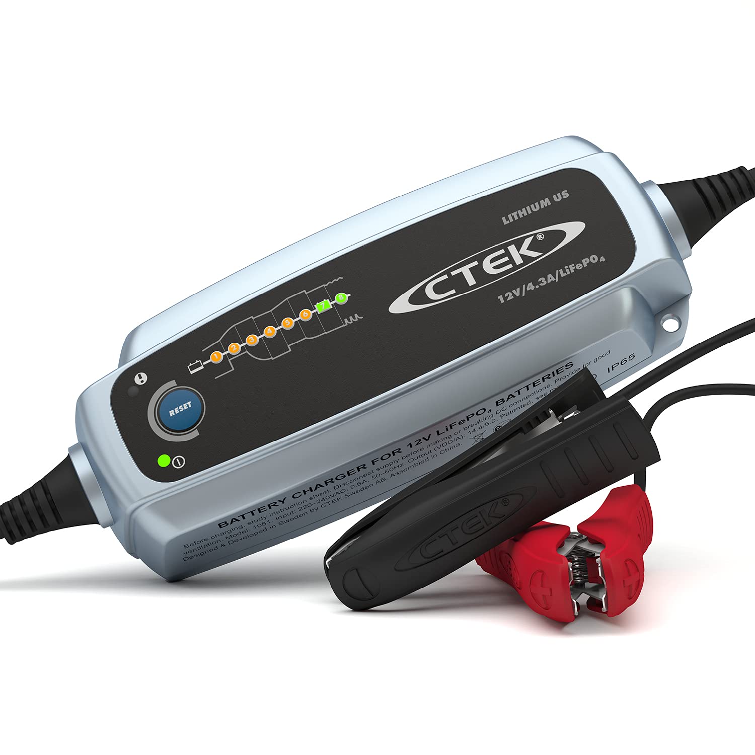 Ctek 56-926 Lithium Us  Fully Automatic Lithium Ion Phosphate Lifepo4 Battery Charger  5.0Ah - 60Ah  Maintenance Charging Up To