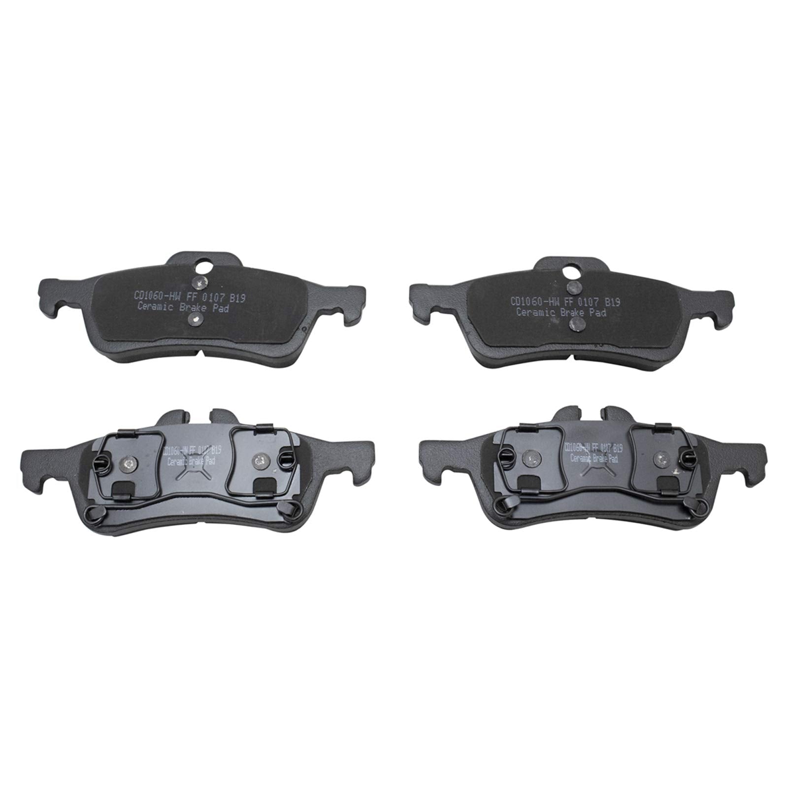 TRQ Rear Brake Pads Ceramic Compatible with 2002-2008 Mini Cooper