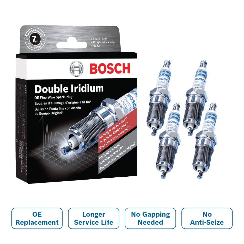 Bosch 9602 Oe Fine Wire Double Iridium Spark Plug - Pack Of 4