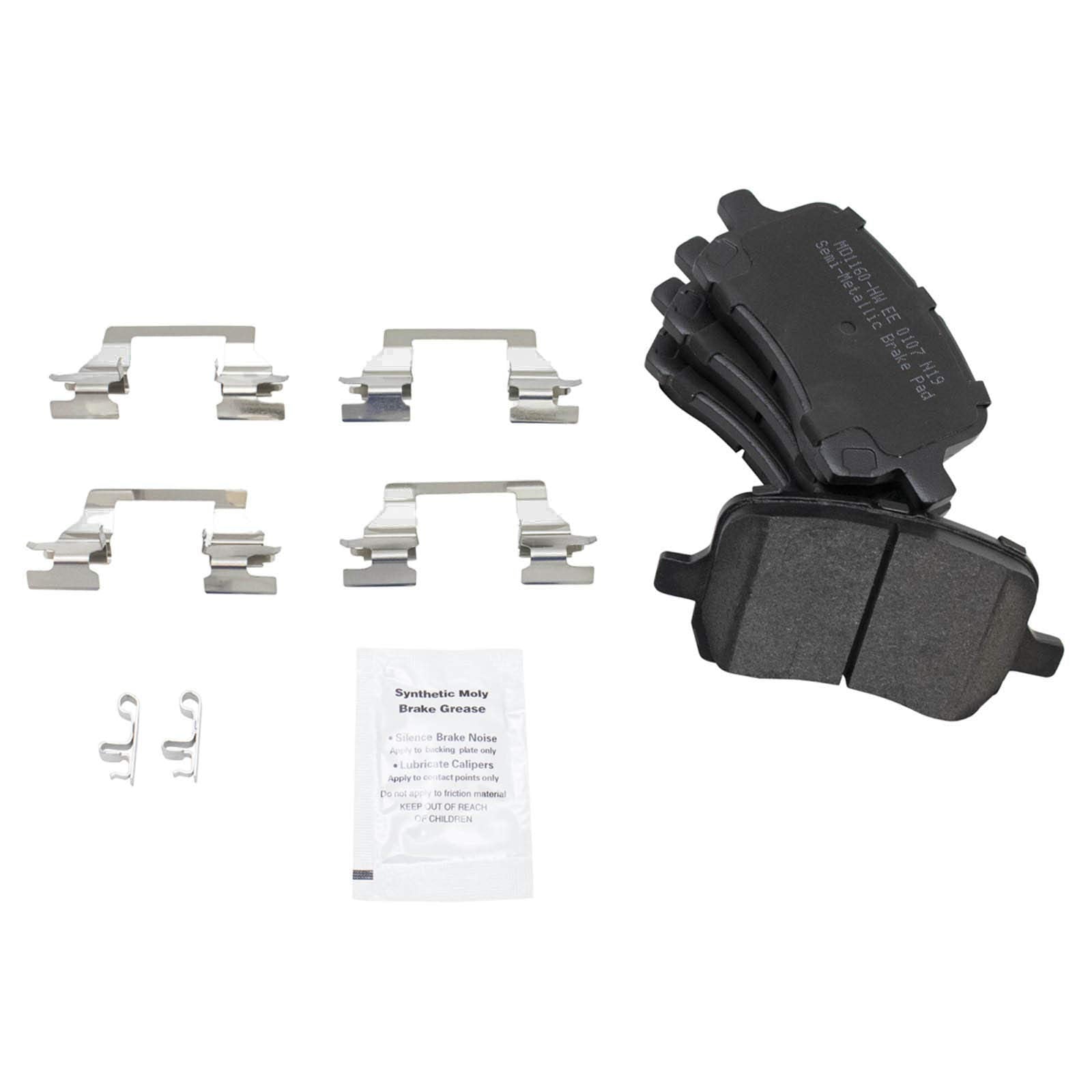 Trq Front Brake Pad & Rotor Kit Set Premium Semi-Metallic For Chevy Pontiac