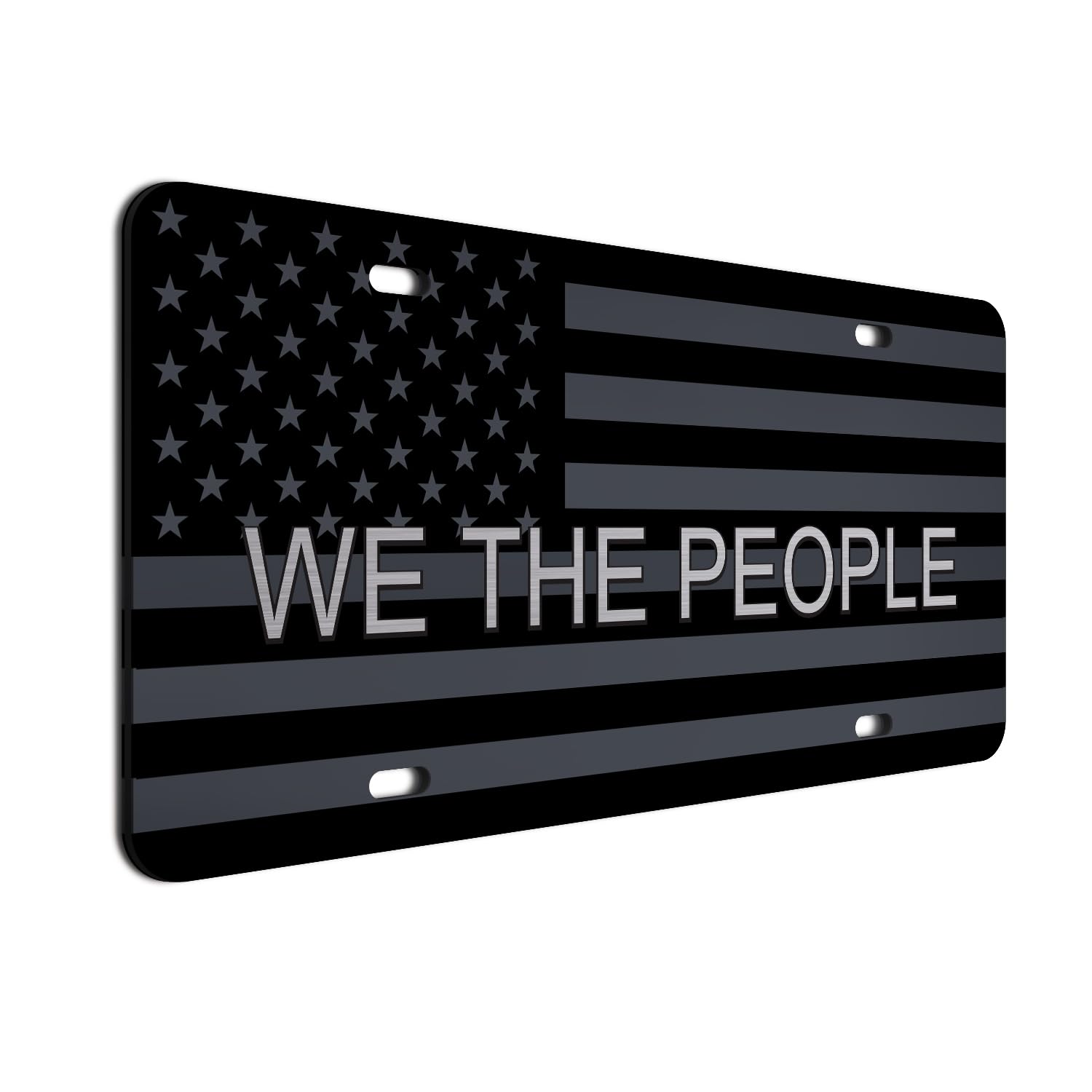 Jass Graphix We The People License Plate | Weather Resistant | Made In The Usa | Precision-Crafted | Universal 6'' X 12'' Size W