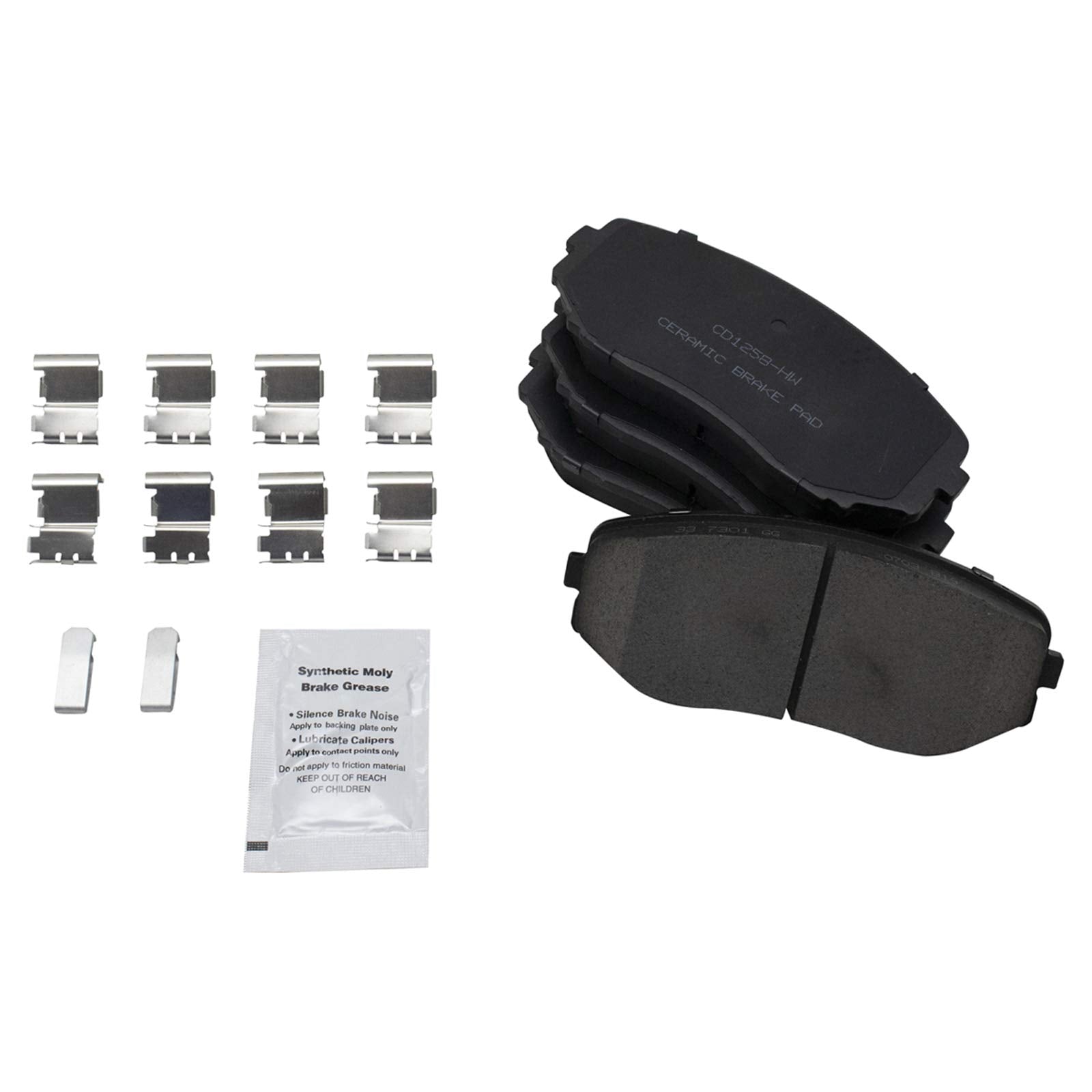 Trq Front Brake Pad & Rotor Kit Brake Pads Brake Rotor Ceramic Compatible With 2019 Mazda Cx-5 2016-2018 Cx-9
