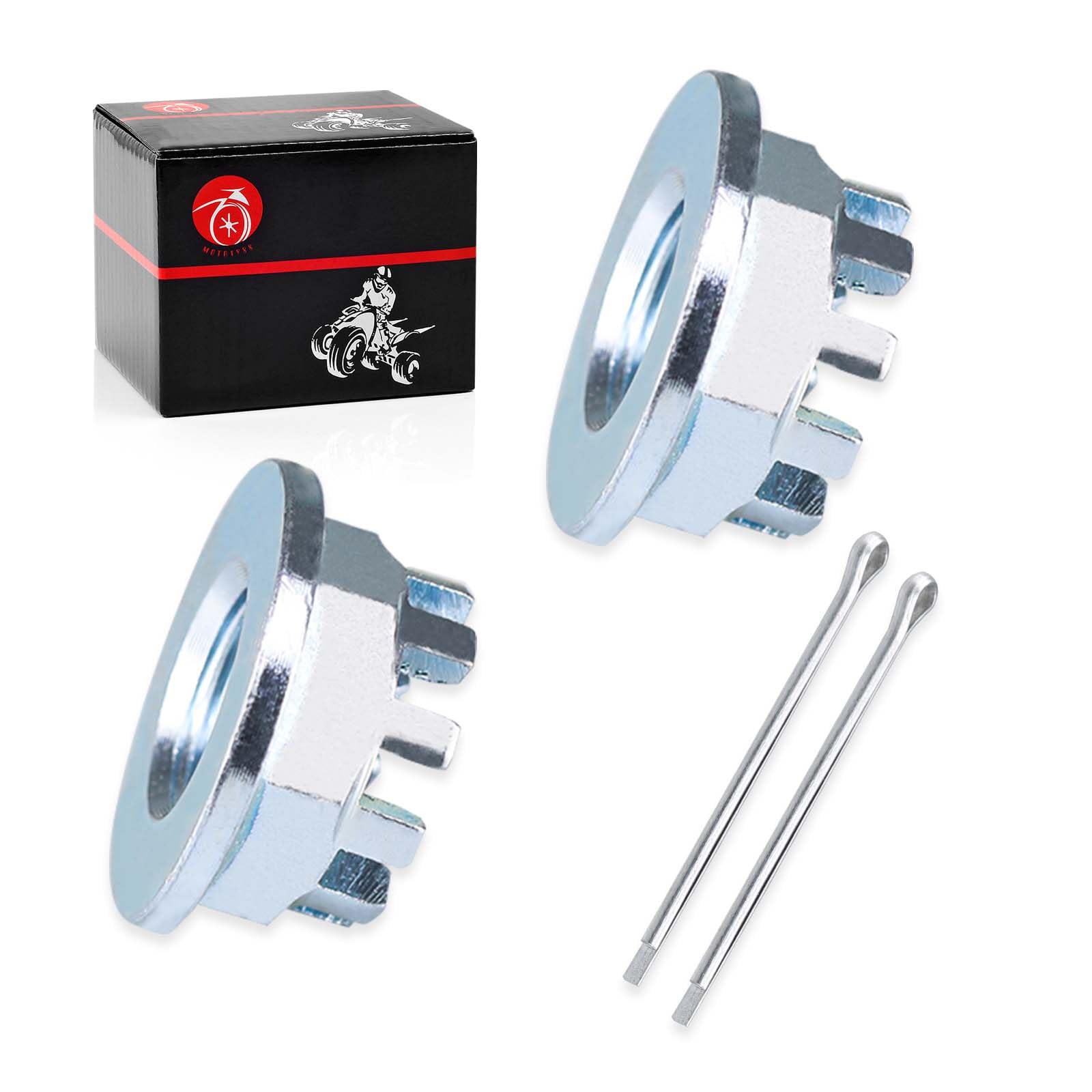 2Pcs Rear Axle Castle Nuts 18mm for Honda TRX200 SX D TRX250X TRX250EX Fourtrax 300 TRX300 TRX300FW TRX300EX TRX400EX TRX450R TR
