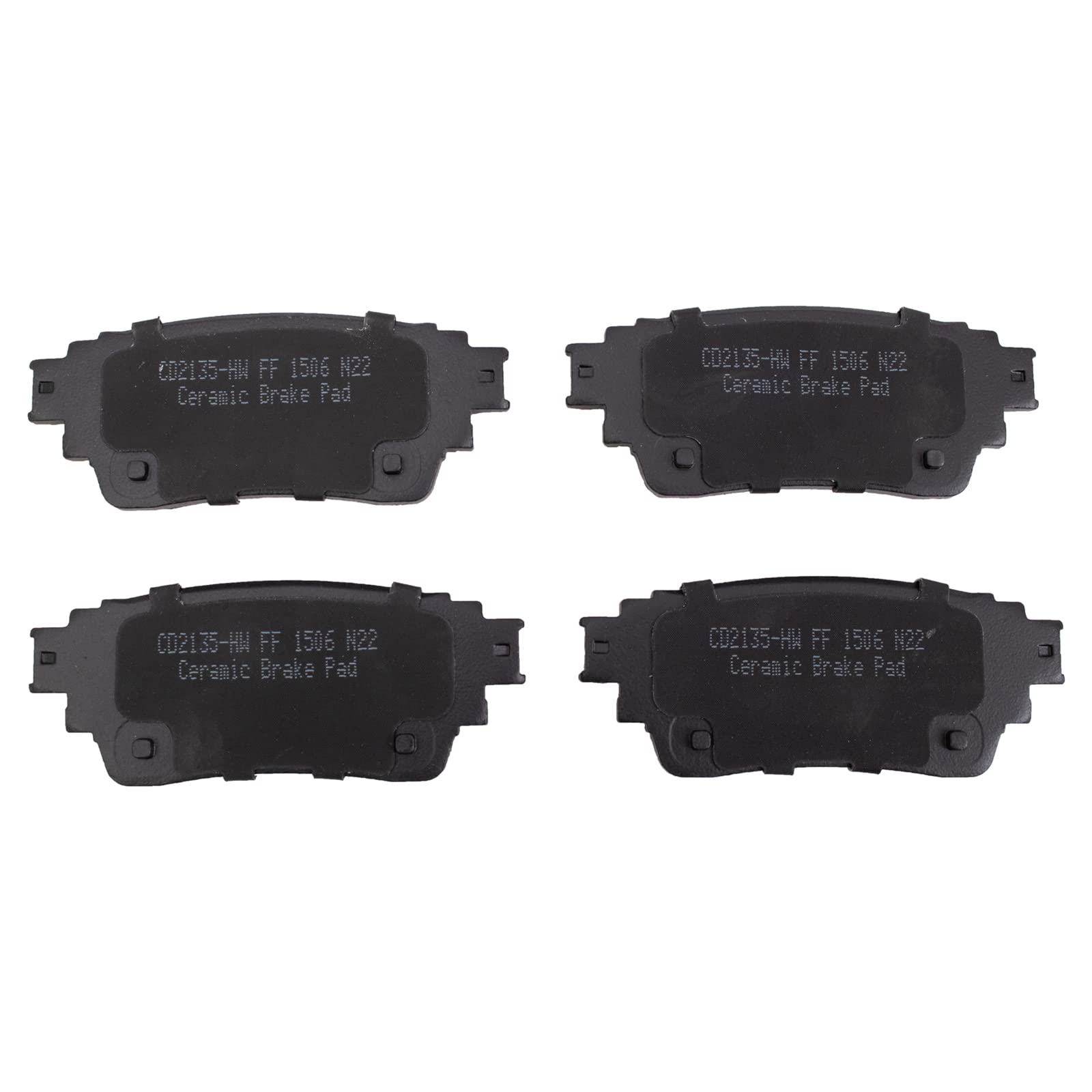 TRQ Rear Brake Pads Ceramic Compatible with 2018-2020 Mitsubishi Eclipse Cross 2017-2020 Outlander 2018-2021 Outlander PHEV