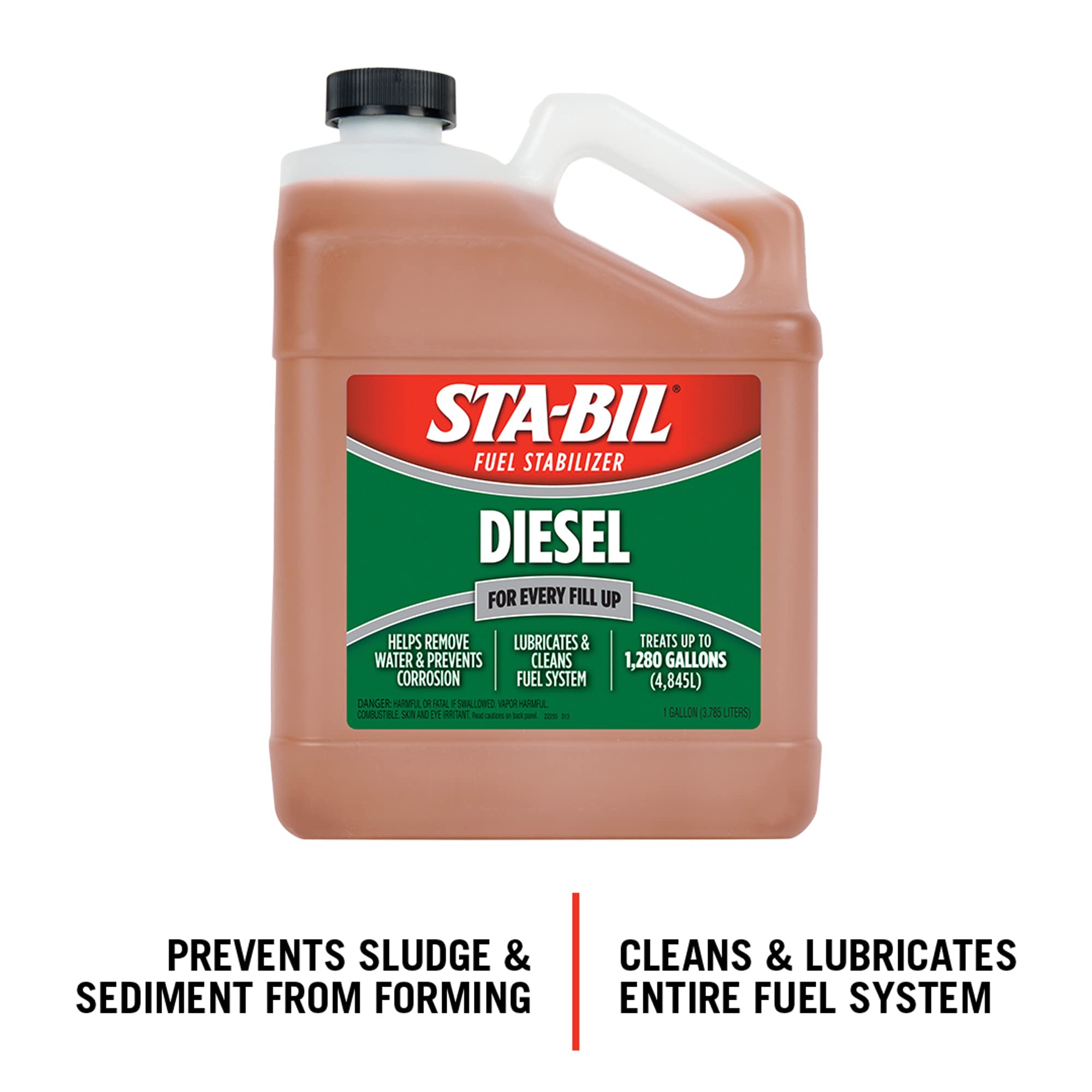 Sta-Bil (22255) Diesel Fuel Stabilizer And Performance Improver - Keeps Diesel Fuel Fresh For Up To 12 Months - Lubricates And C