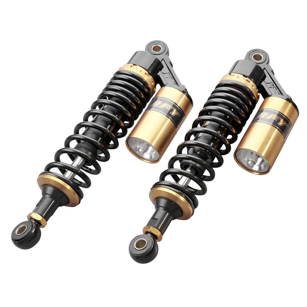 Newsmarts 2pcs 12.5'' 320mm Motorcycle Air Shock Absorbers Rear Nitrogen Suspension Universal Fit for UTV ATV Go Kart Quad Dirt 