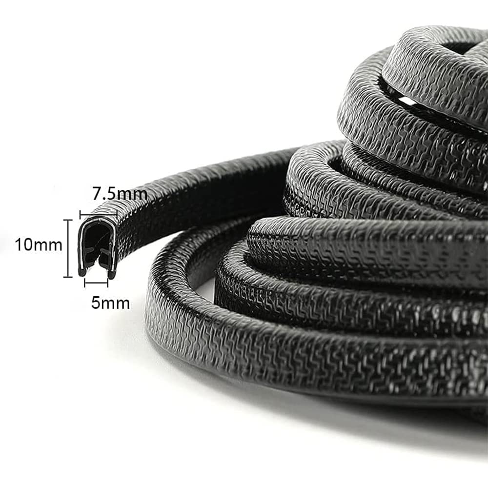 Winunite 32.8Ft(10M) Car Door Protector Edge Guards Car Door Edge Guards, Fits Most Of Cars, No Glue Required, U Shape, Fade-Res