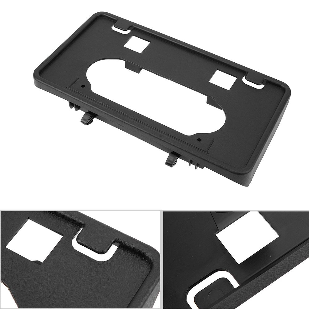 Winunite F150 Bumper Guard Pads & License Plate Bracket, ABS, Black, 2009-2014, Not for SVT/Ecoboost Models