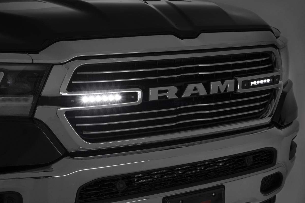 Rough Country 6" LED Grille Kit, Black Series, Aluminum, Model 70783 for 19-24 Ram 1500