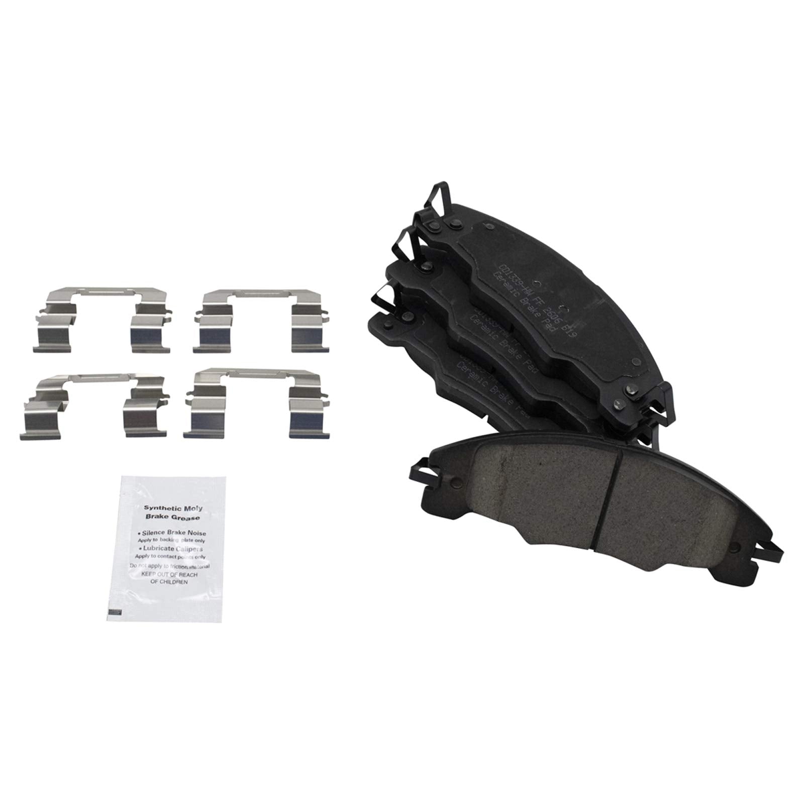 TRQ Front Brake Pads Ceramic Compatible with 2008-2011 Ford Focus
