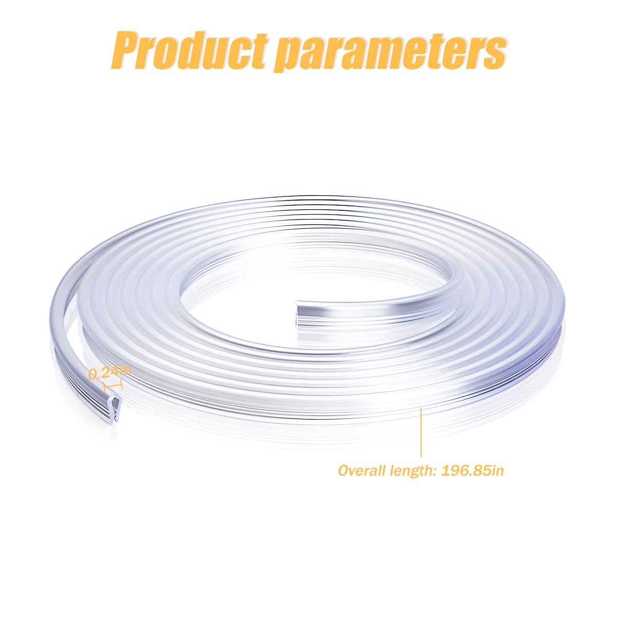 Car Door Edge Guards, 16Ft Pvc U Shape Sealed Door Edge Protection, Anti-Collision Protector Strips Guards, Clear Anti-Scratch T