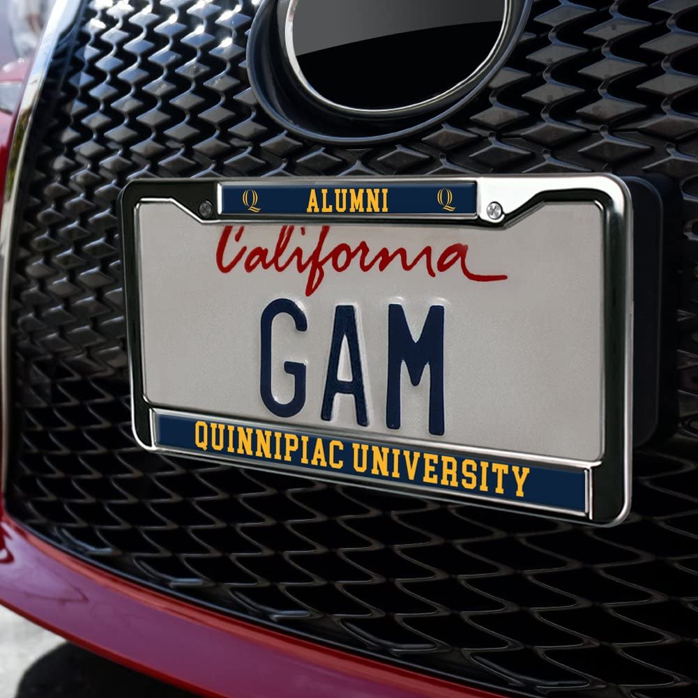 GRAPHICS & MORE Metal License Plate Frame - Quinnipiac University Alumni, Full Size, One Size