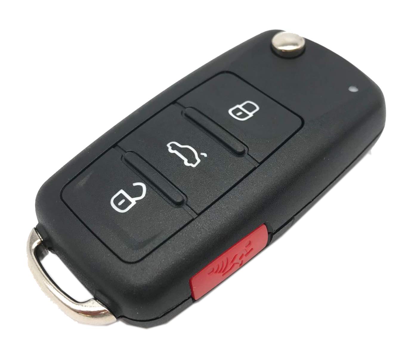 Flip Folding Car Key Fob Case Shell Fit For Vw Volkswagen Gti Jetta Eos Golf Replacement Keyless Entry Remote Control Key Fob Cover Housing (1)