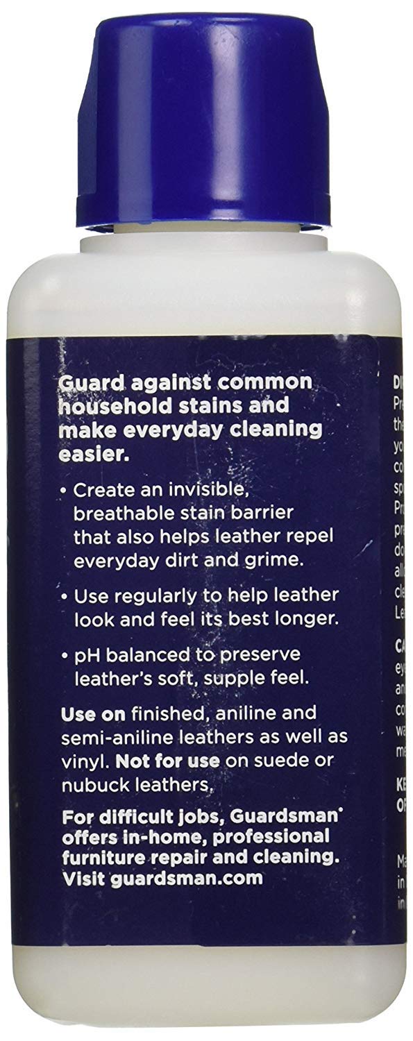 Guardsman Protect & Preserve For Leather 8.4 Oz - Repels Stains, Retains Color And Softness, Great For Leather Furniture & Car I