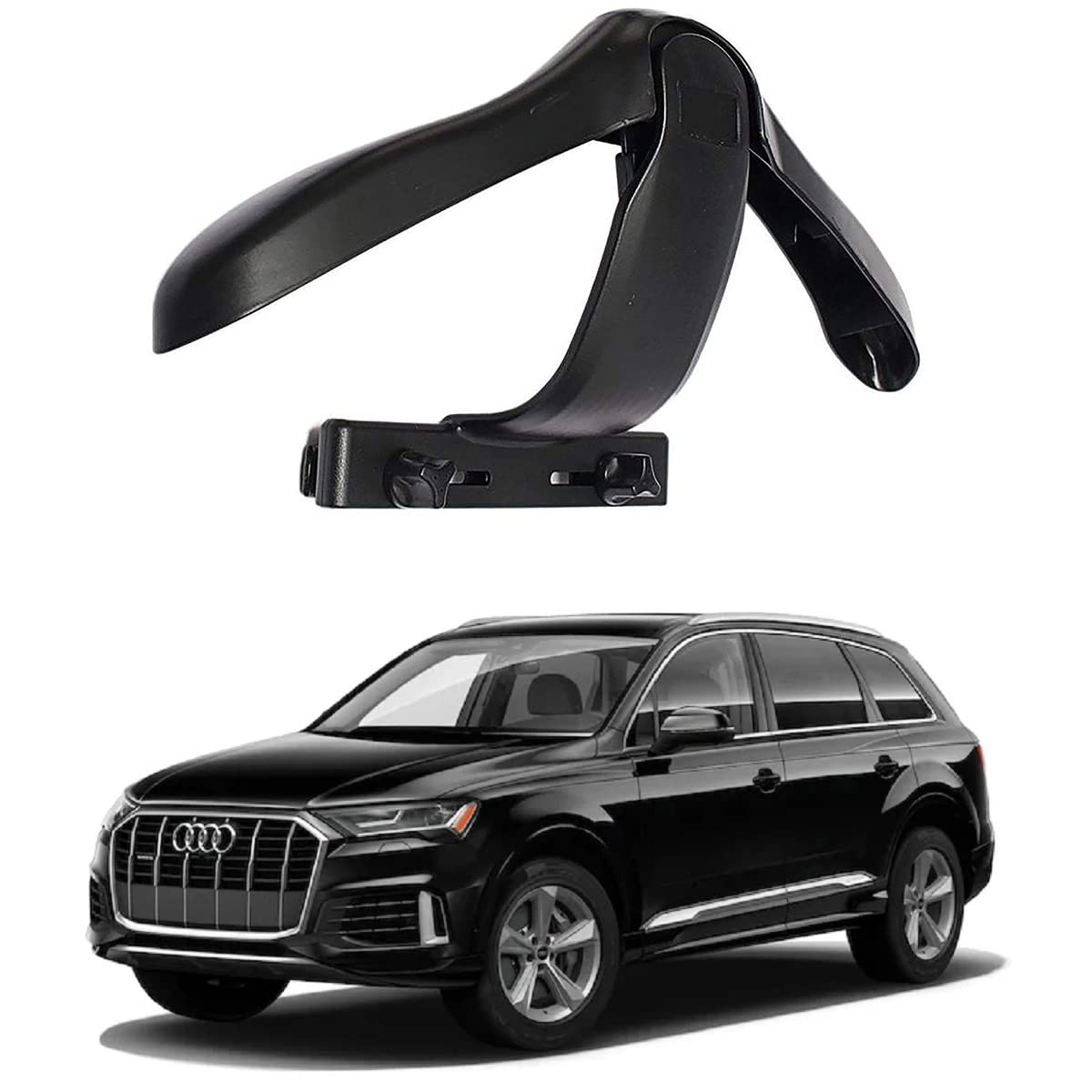 Oshotto CH04 Detachable Headrest Car Coat Hanger Back Seat Clothes Holder for Suit Coats Blazer Jackets Compatible with Audi Q7