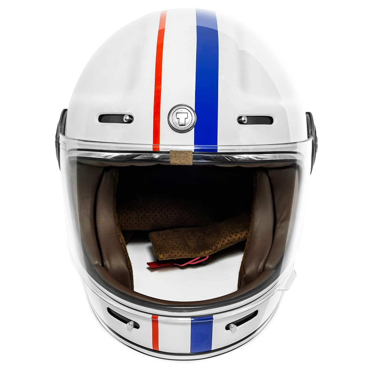 TORC T1 Full Face Motorcycle Helmet, Large, Gloss White Allegiance, Fiberglass, Model T102ALL24