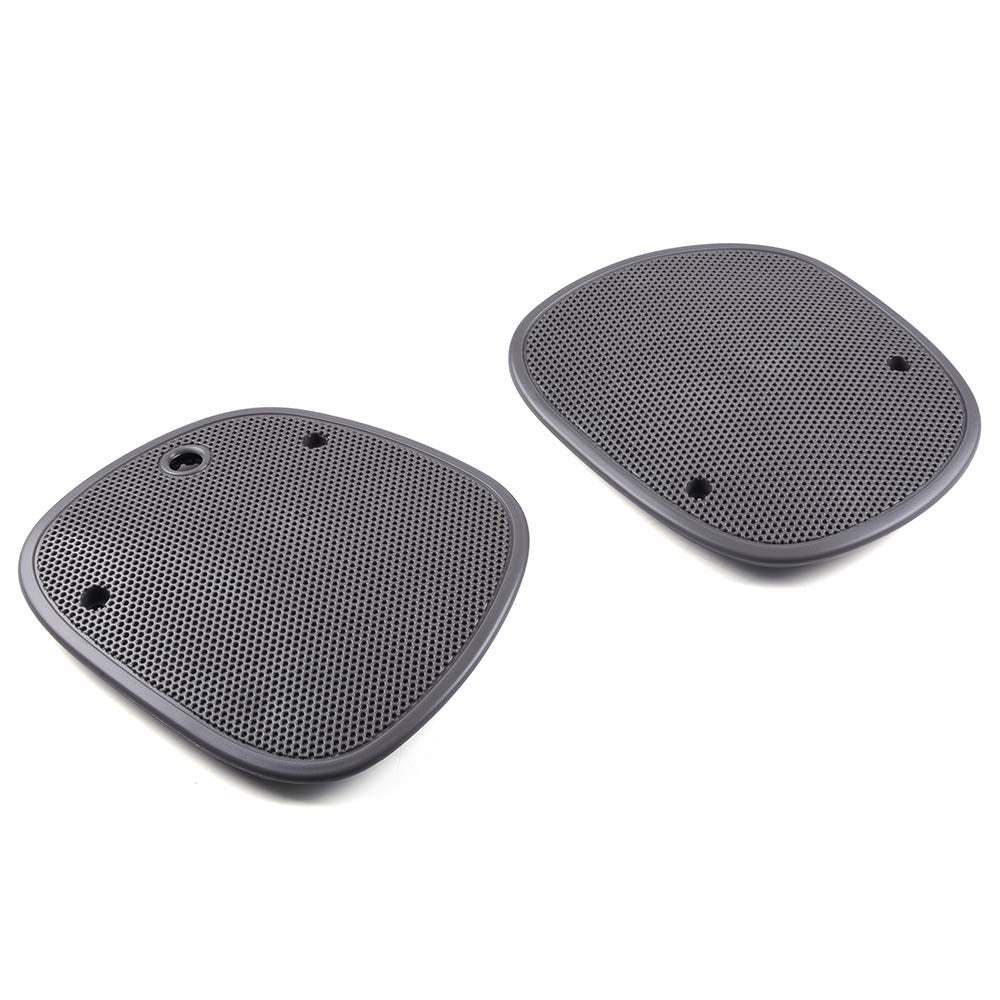 G-Plus Gray Dash Speaker Cover Grille Grill Compatible With Chevy S10 Blazer/Gmc Jimmy Sonoma/Oldsmobile Bravada 1998-2005 Left & Right Side 15046446