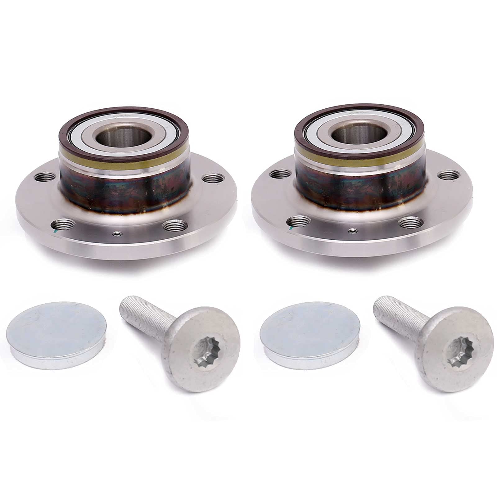 FKG 512319 Rear Wheel Bearing Hub Assembly fit for 2009-2017 VW CC (FWD ONLY), 2012-2019 VW Beetle (32mm Bearing Only), 2012-201