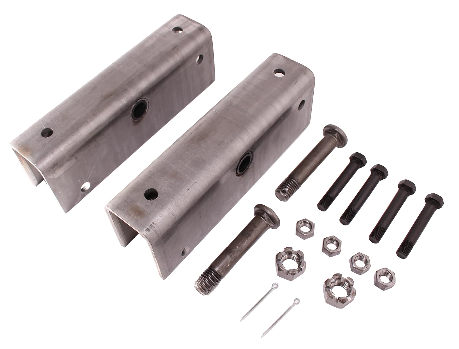 Tandem Axle Hanger Kit for 2 Wide Slipper Springs 5.2K-8K Axles Includes Heavy Duty 12 Equalizers & Hardware