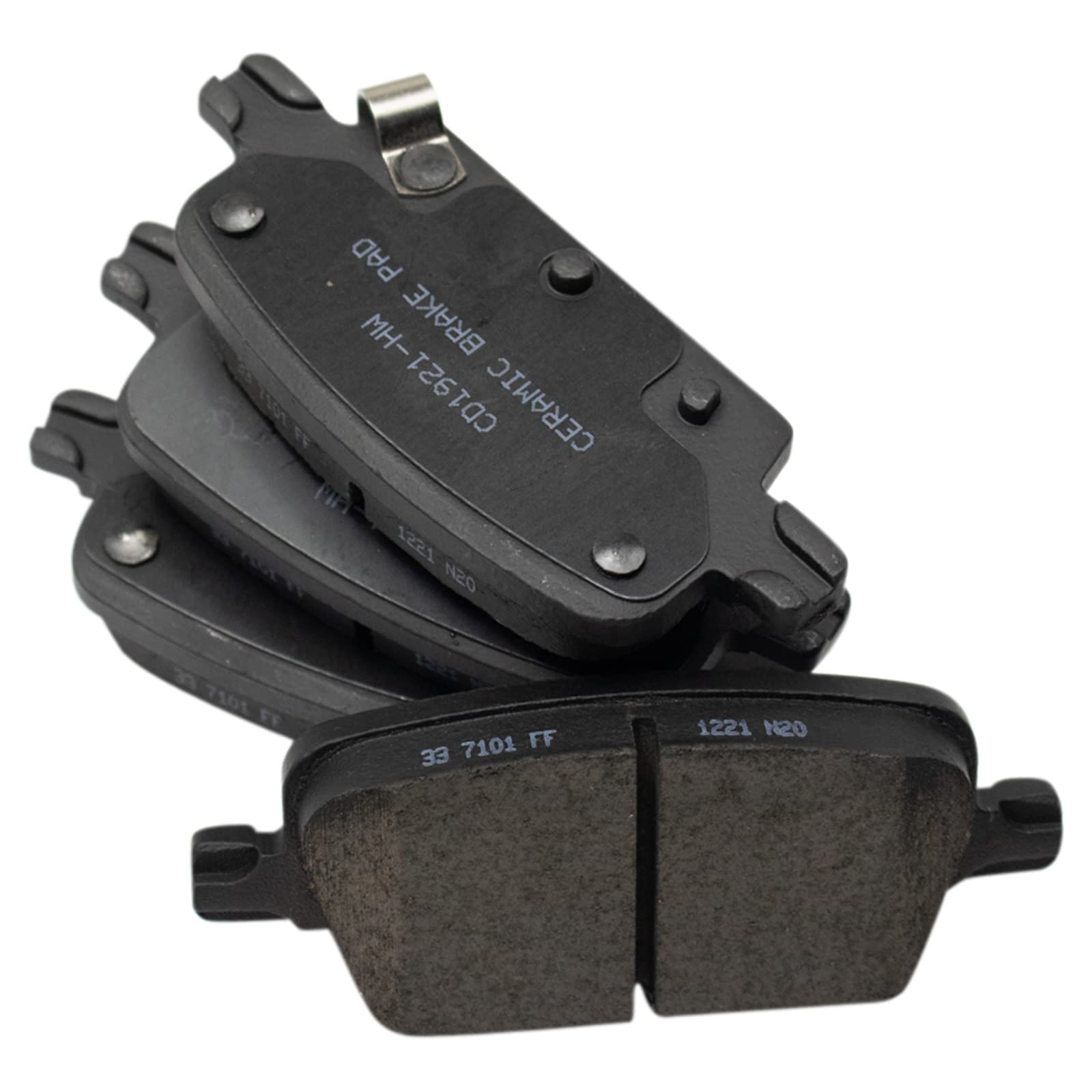 TRQ Rear Brake Pads Ceramic Compatible with 2016-2020 Chevrolet Malibu