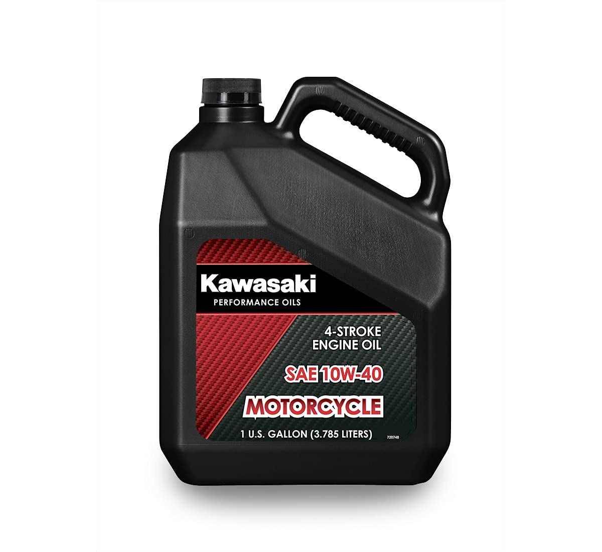 Kawasaki 4-Stroke Motorcycle Engine Oil 10W40 - 1 Gallon, Model K61021-302