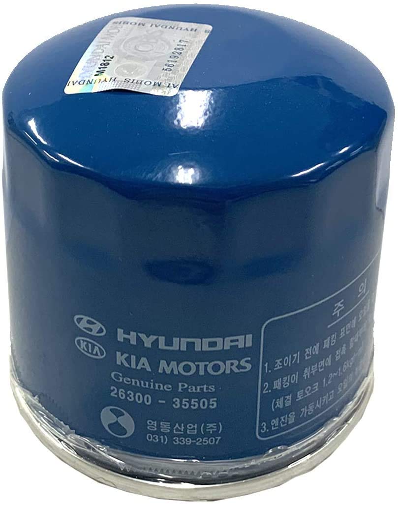 HYUNDAI Genuine OEM Oil Filter 26300-35505 (New Version of 35504) - 6 Pack, High-Quality Material